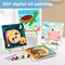 Framed 4 Pack Paint by Number for Kids, Paint by Numbers for Kids Ages 8-12, Painting by Numbers Kits Children Beginner, DIY Animals Acrylic Oil Painting Kits for Home Wall Decor 8x8inch